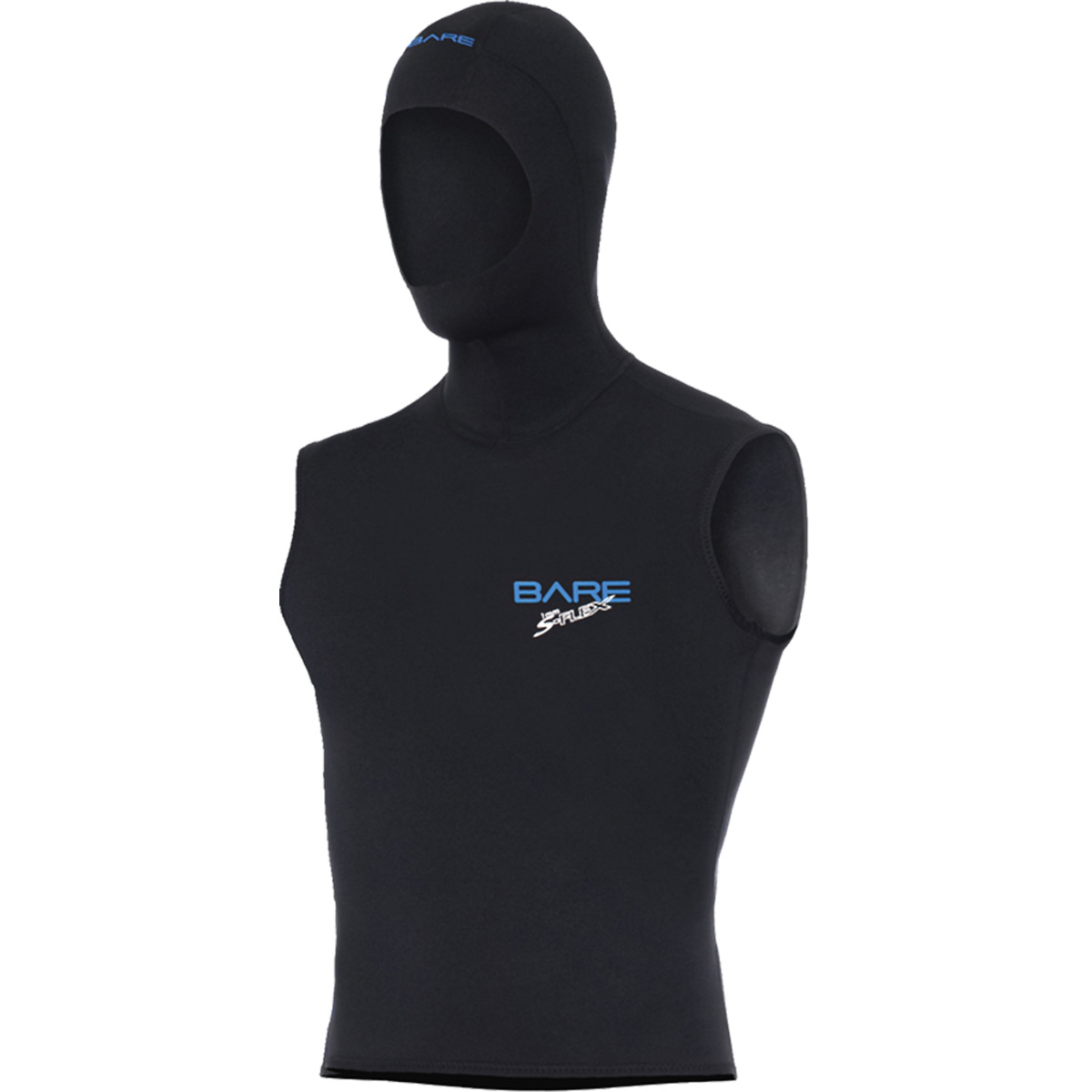 BARE 1MM SPORT S-FLEX HOODED | BLACK | XL